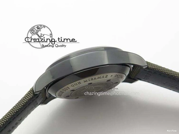 MIROTIME 0512 SunProtective Pilot Top Gun Miramar IWC388002 V6 1:1 Best Edition Ceramic Case On Nylon Strap A 7325
